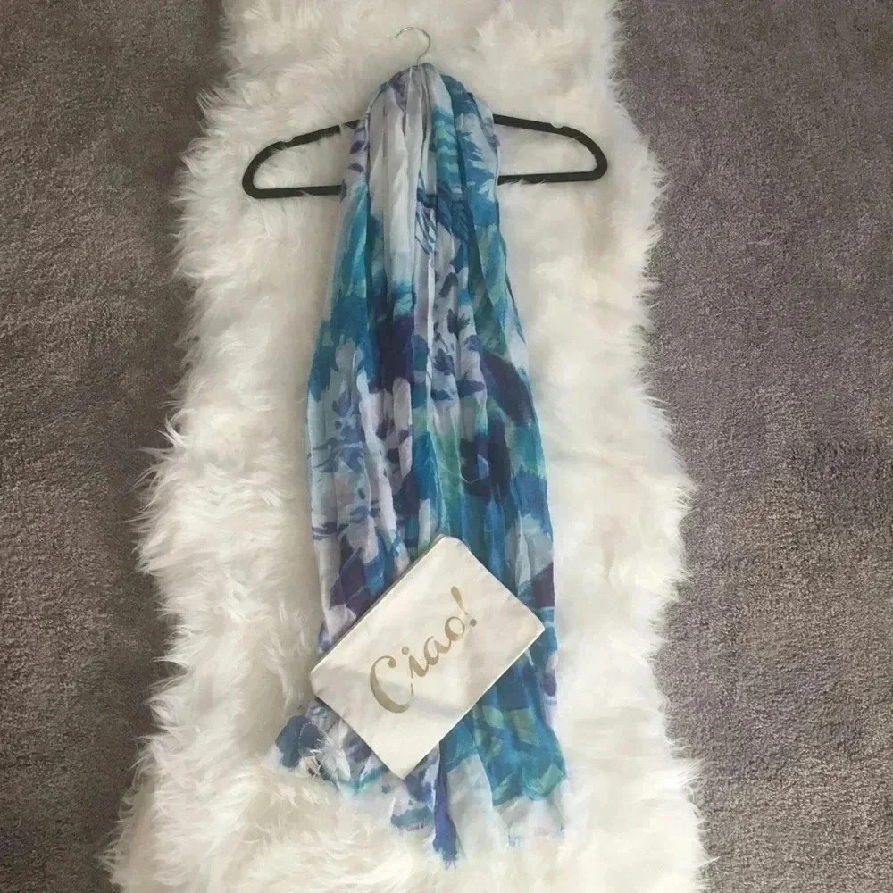 Scarf with Makeup Purse
